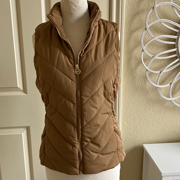 Michael Kors Jackets & Blazers - Michael Kors Tan Puffer Vest